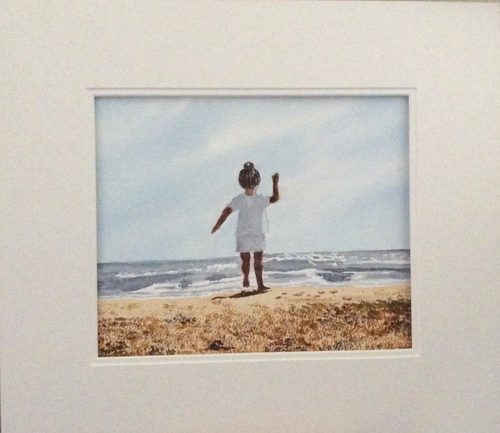 Jean, A day by the sea, watercolour.